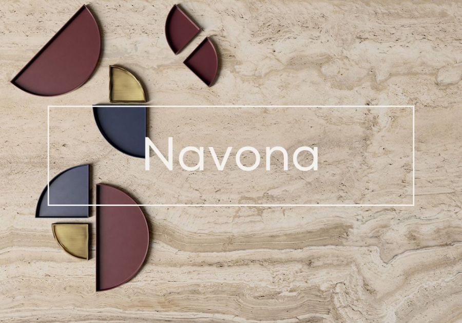 Flaviker Navona Boden- und Wandfliese Grey Cross 60x60 cm